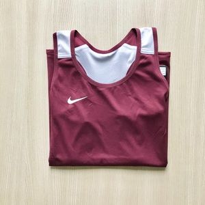 Nike Red Athletic Work Out Tank Top